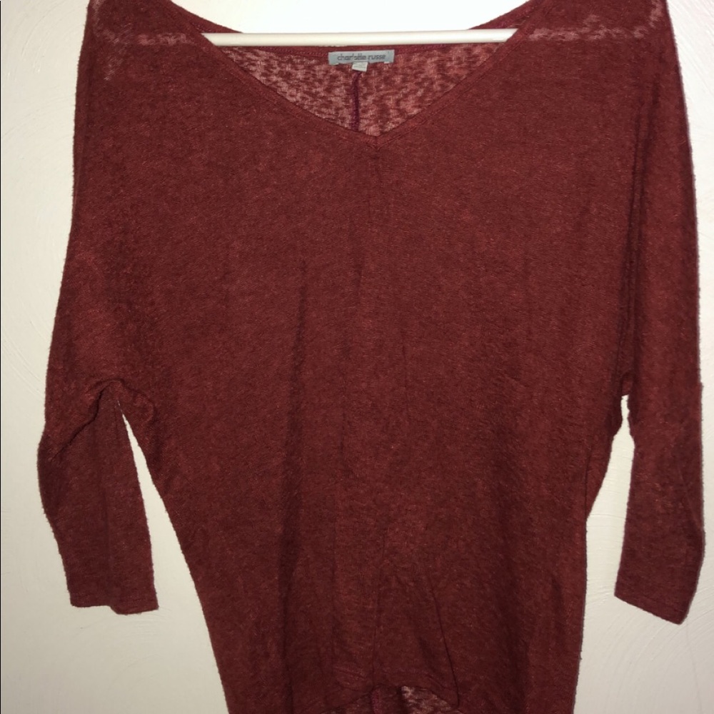 Light, Burnt Orange Sweater